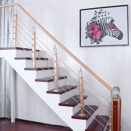 护栏楼梯扶手加厚镁合金立柱室内家用栏杆欧式楼梯扶手