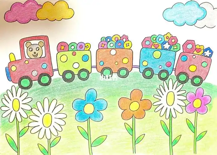 创意儿童画 简笔画 卡通画