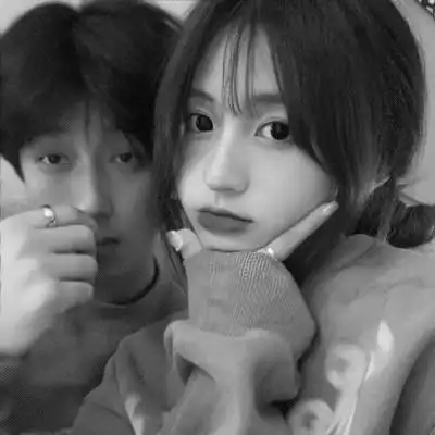 情侣头像高级黑白