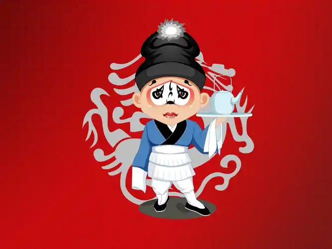 1600x1200 壁纸下载 - 可爱q版京剧人物壁纸 - 动漫壁纸 - v3壁志站