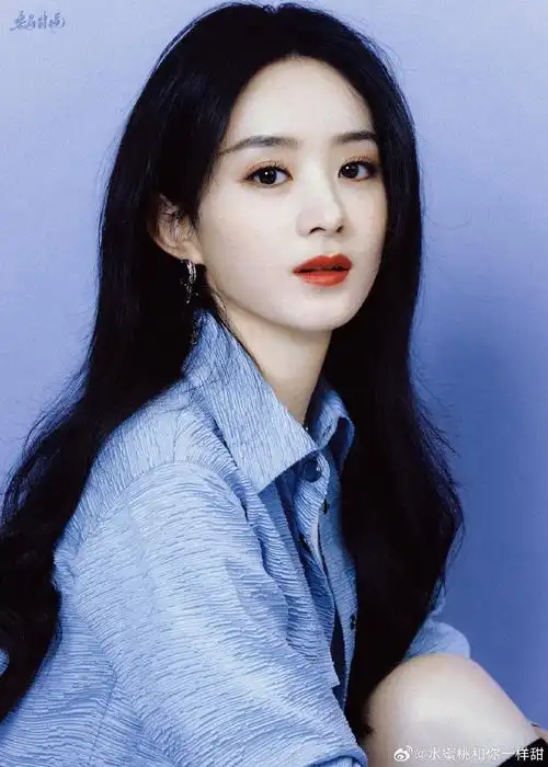 赵丽颖拜托了冰箱##赵丽颖蓝色套装大片##陪赵丽颖奔赴每一个十