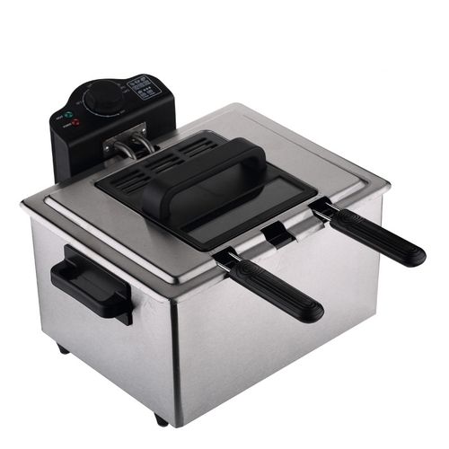 电油炸锅家用恒温迷你小电炸炉电炸锅纳丽雅商用炸薯条机锅油炸炉电 5