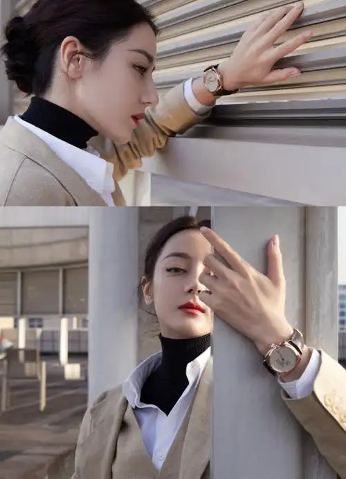 好霸气!热巴穿西装秒变女总裁 手插裤兜眼神凌厉