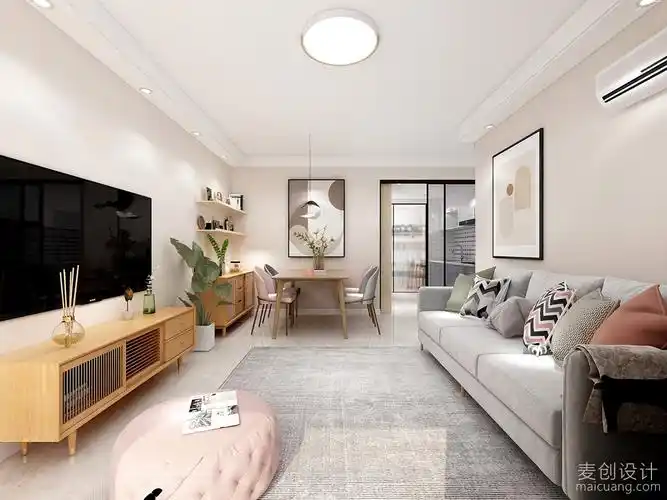 小空间大利用,78㎡现代风格两房改三房装修设计方案-麦创设计