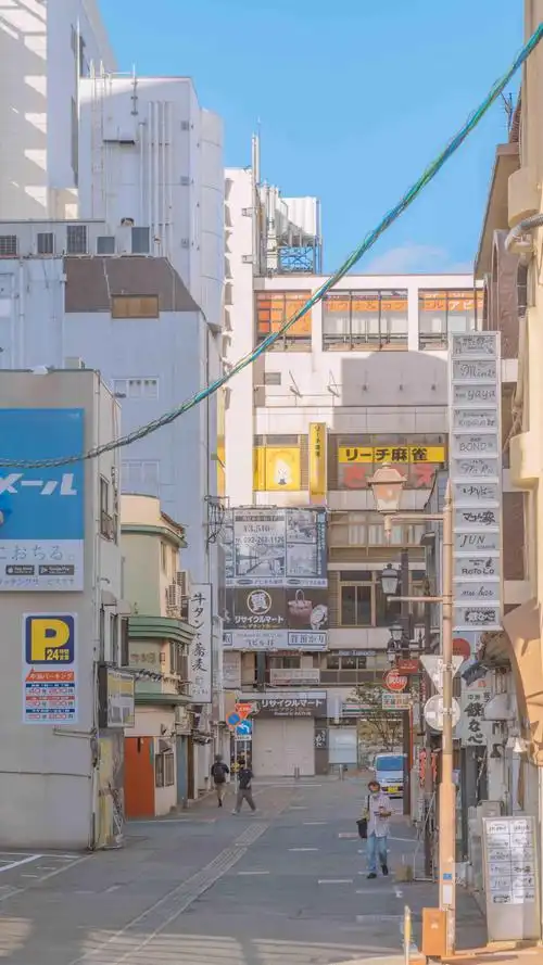 日本福冈市清新迷人治愈系街景