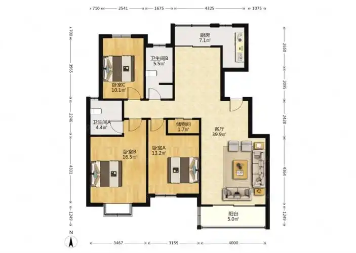 阅城二期三室户型方正精装修中间位置采光好随时看房