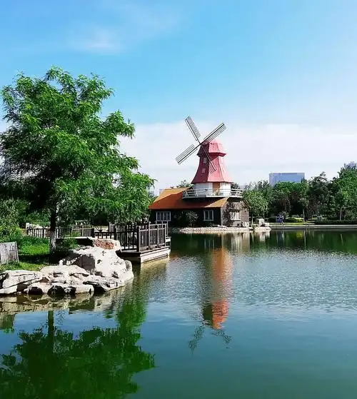 绿岛公园风景如画