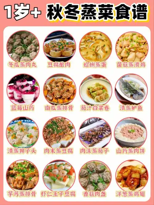 宝宝秋冬蒸菜食谱1岁宝宝必备辅