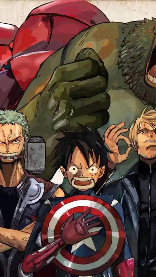 100张海贼王路飞手绘手机壁纸