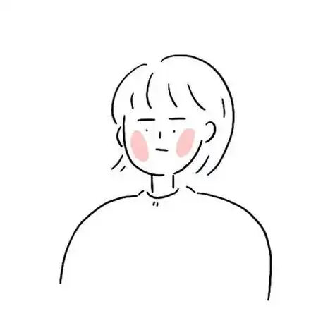 超级简约的手绘个性女生头像