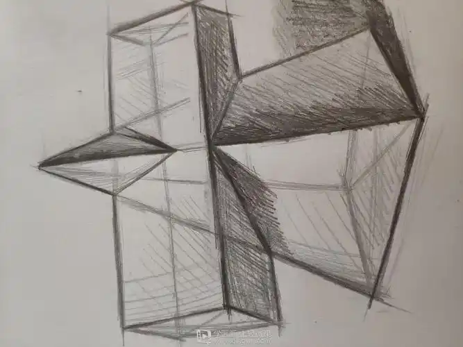 作业:ps能不能画素描之组合几何体素描画法训练 - 颜颜颜 - 轻微课