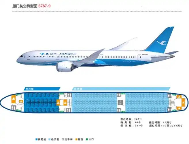 厦航飞机座位分布图_航空资讯_火车搜