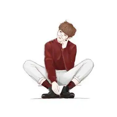 手绘蔡徐坤卡通头像wuli坤坤