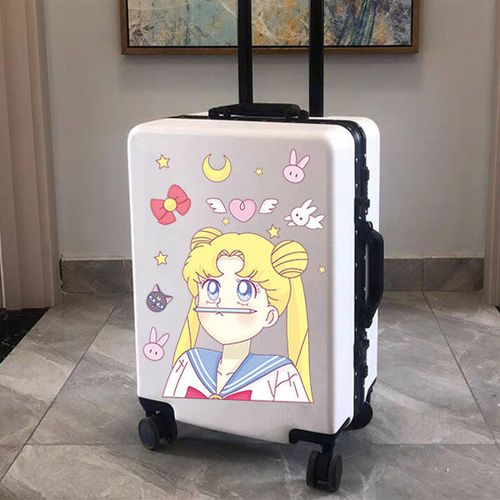 个性创意行李箱贴纸可爱少女心ins拉杆旅行箱自粘防水可移除贴画