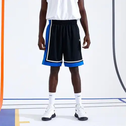 zoneid 春季新款运动短裤男潮流宽松拼接透气训练速干篮球五分裤