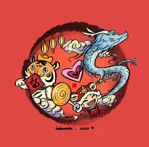 龙腾虎跃|插画|商业插画|itsbonnie - 原创作品 - 站酷 (zcool)