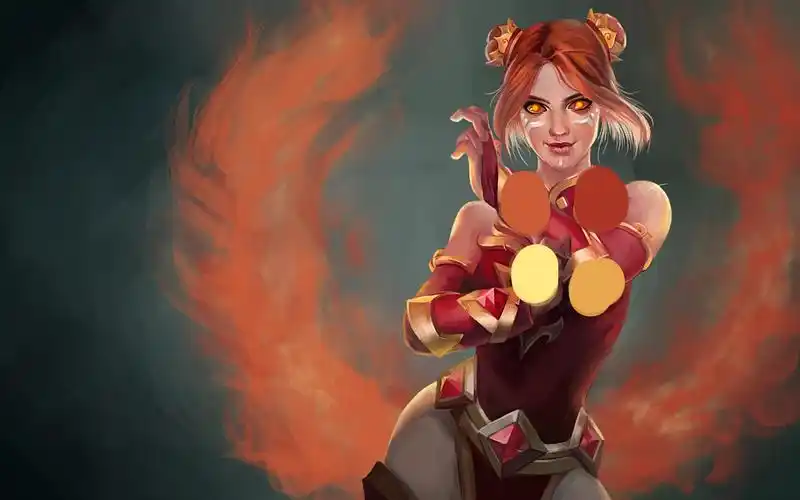 dota火女手绘步骤图|插画|创作习作|楚汪汪 - 原创作品 - 站酷 (zcool