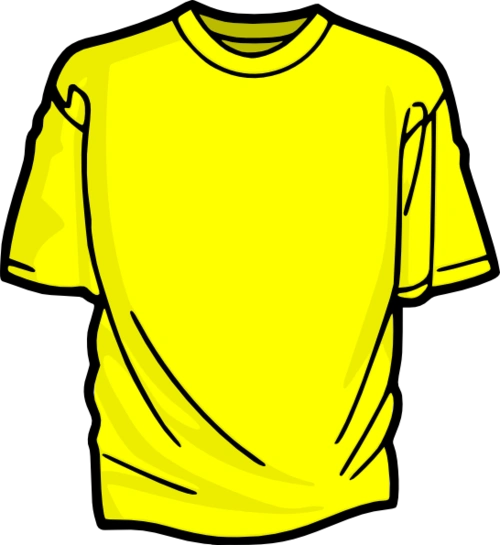 yellow shirt cartoon