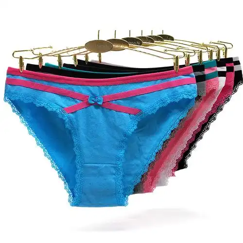 云梦妮出口南美外贸全棉女士三角裤跨境速卖通wish女式内裤.