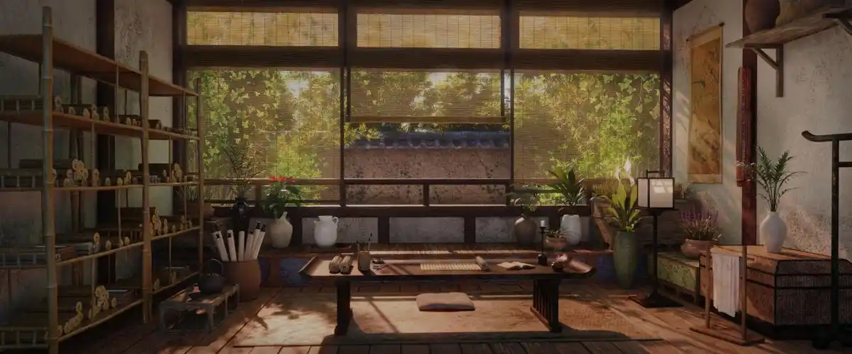 古风室内物件模型-古代场景模型库-blender(.blend)模型下载-cg模型网