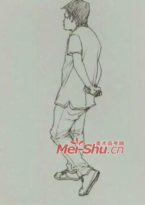 小朋友侧身站立简笔画女子侧面站立简笔画人物侧面简笔画全身走路图片