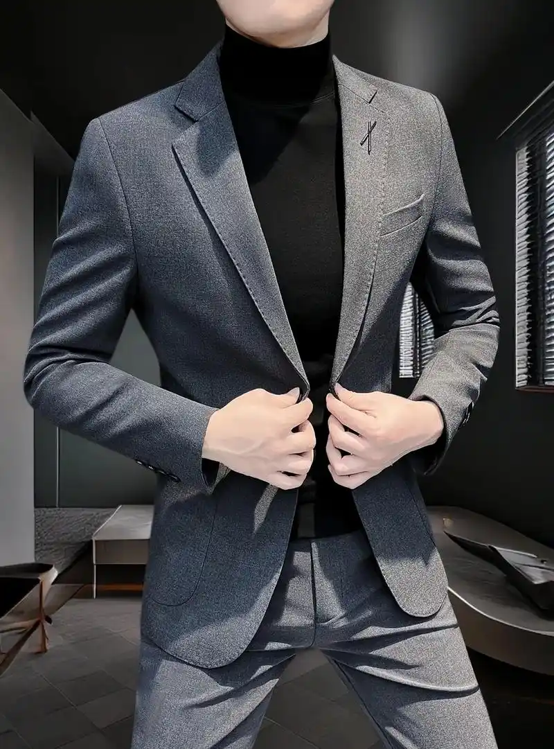 男神们,我的新款痞帅高级感西装男商务正装闪亮登场!95202 - 抖音