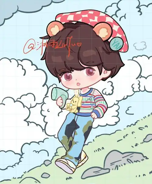 严浩翔三周年造型q版