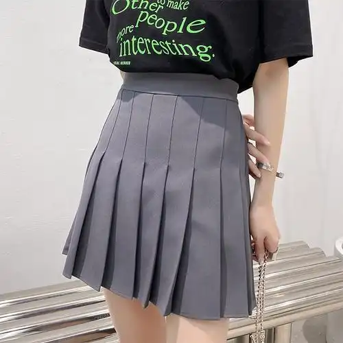 (加长 安全裤 拉链 纽扣)百褶裙jk制服裙子半身裙春夏季短裙秋冬 - 17