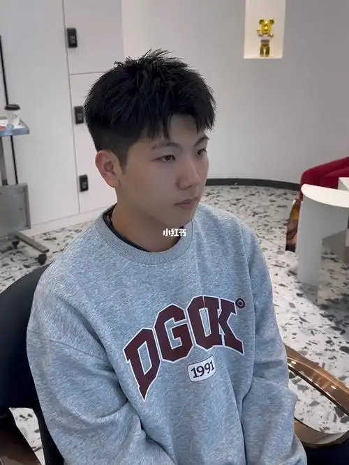 陆丰法式烫俊熙  #陆丰东海发型设计  #摩根碎盖  #今日发型  #男生