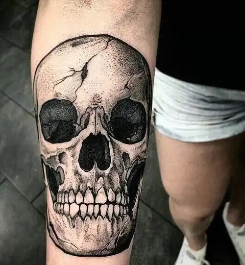 腿部典型卡通人物漫画英雄纹身图案