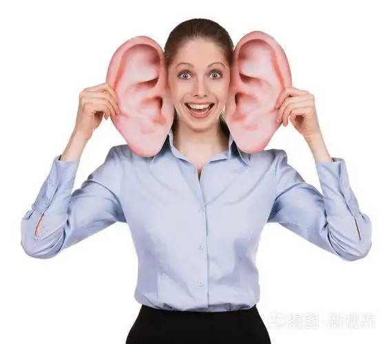 搞笑大耳朵的年轻女人照片-正版商用图片061h3r-摄图新视界