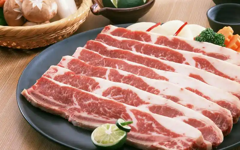 营养美食雪花牛肉片食材