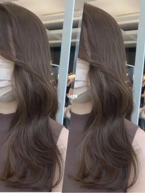 不用漂的发色~冷茶棕~太显质感了吧深圳染发