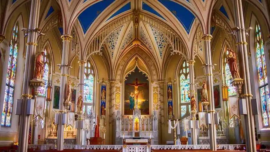 宗教富丽堂皇教堂耶稣祈祷祷告图片背景