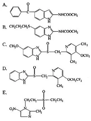 阿苯达唑的化学结构式是