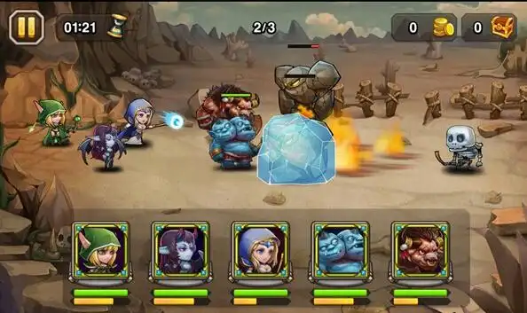 《刀塔传奇》战斗画面