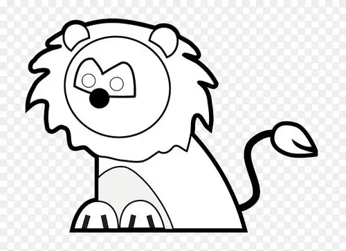 狮子纹身夹艺术美洲狮开放部分-动物园绘画