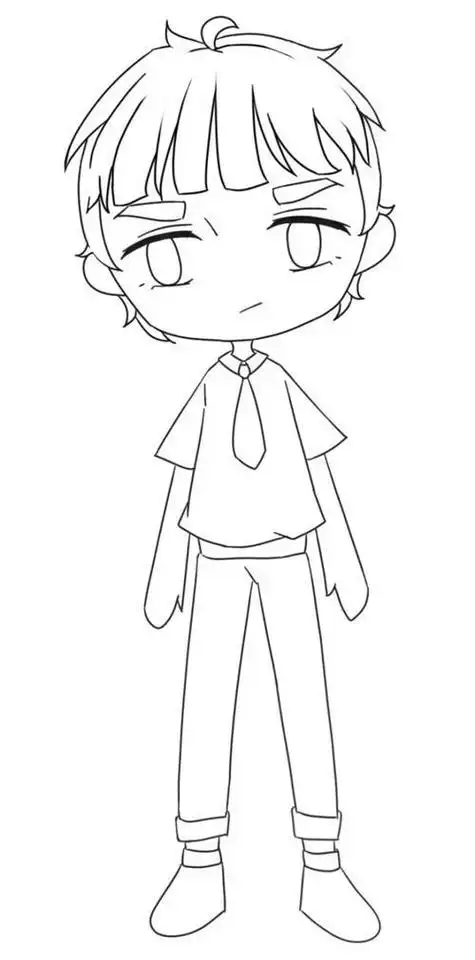 q版男犯人人物简笔画