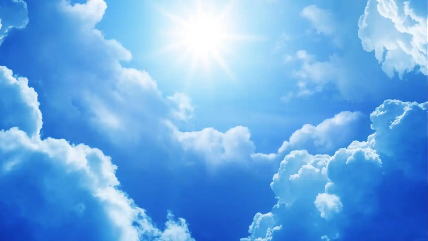 蓝天白云自然风景桌面壁纸下载