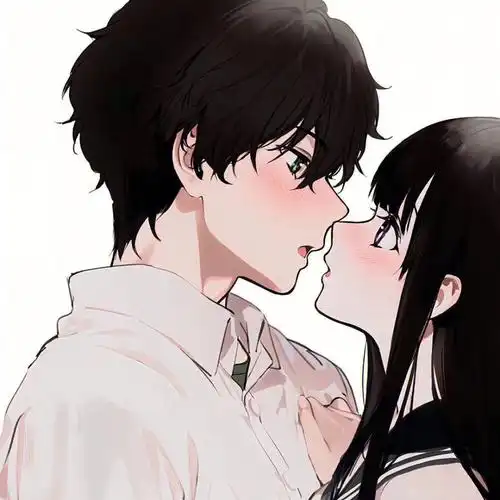 高清动漫情侣头像小众简约甜蜜