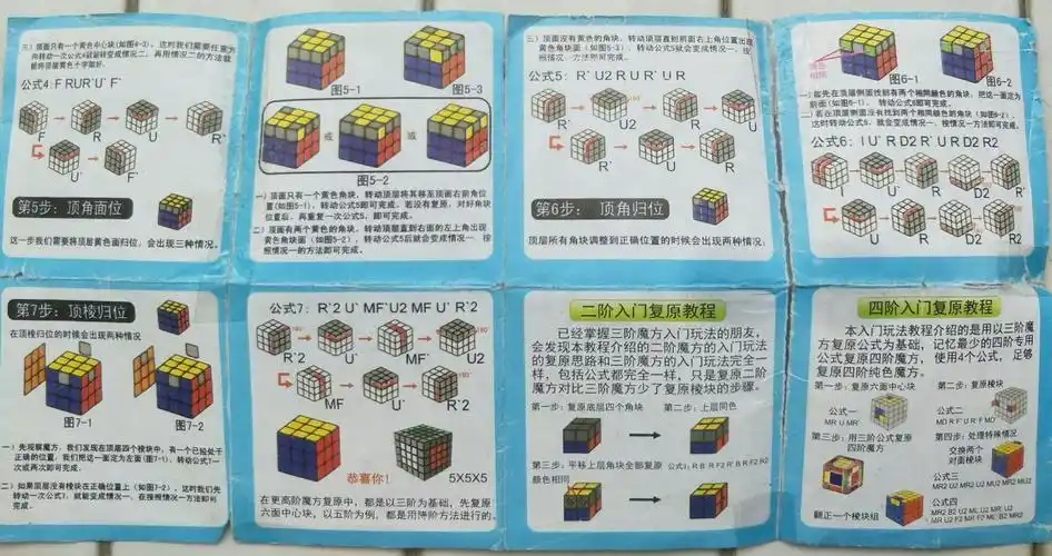 之前买的魔方自带层分法说明书,但是不知道那种魔方叫什么了,想要那种