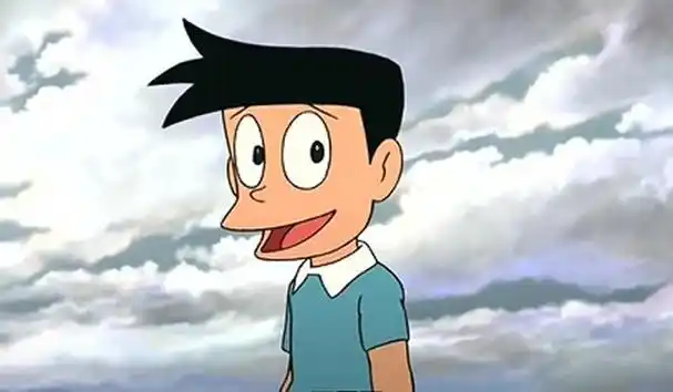 网友用手指做成《哆啦a梦》小夫头像