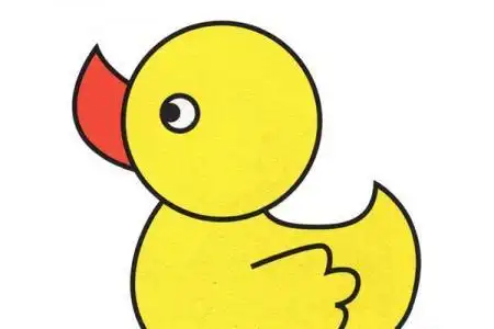 小鸭子简笔画动物简笔画如何画鸭子卡通鸭子的图画2022-02-123可爱的