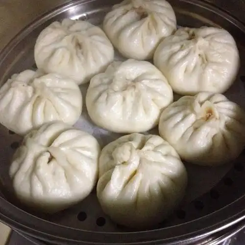 粉紫百合me做的家庭手工肉馅大包子