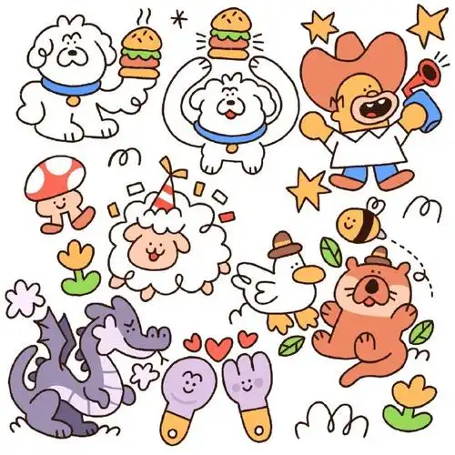 手绘,漫画,简笔卡通画