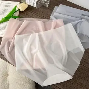 女士3d蜜桃臀超薄裸感速干面膜裤冰丝无痕内裤健身瑜伽三角裤夏季