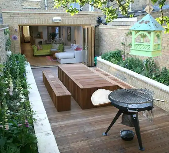 联排别墅50平花园怎么设计,联排别墅50平私人庭院小花园布局实景图