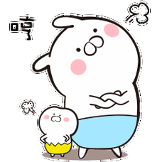 微信表情包蛋丸兔与丫丫