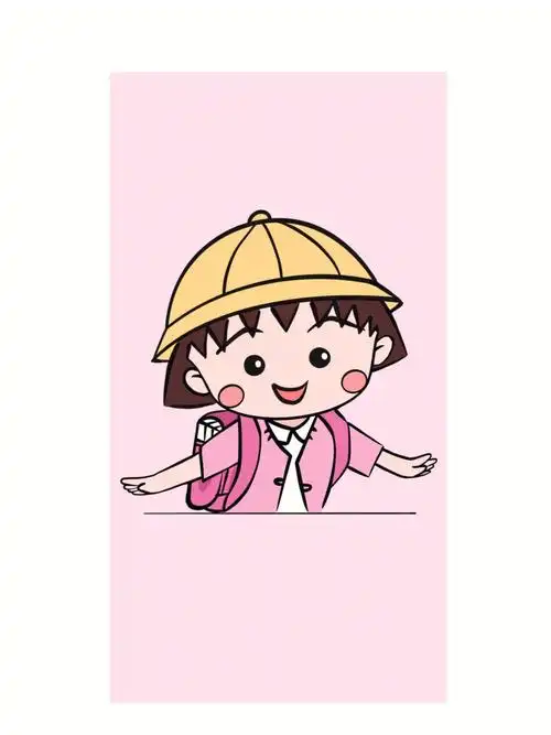 挑战100幅治愈插画⑬|樱桃小丸子🌟简笔画