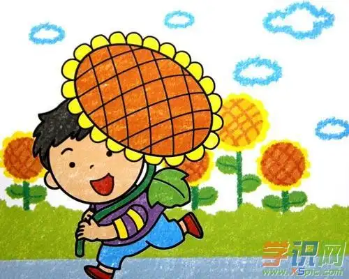 向日葵幼儿绘画图片大全